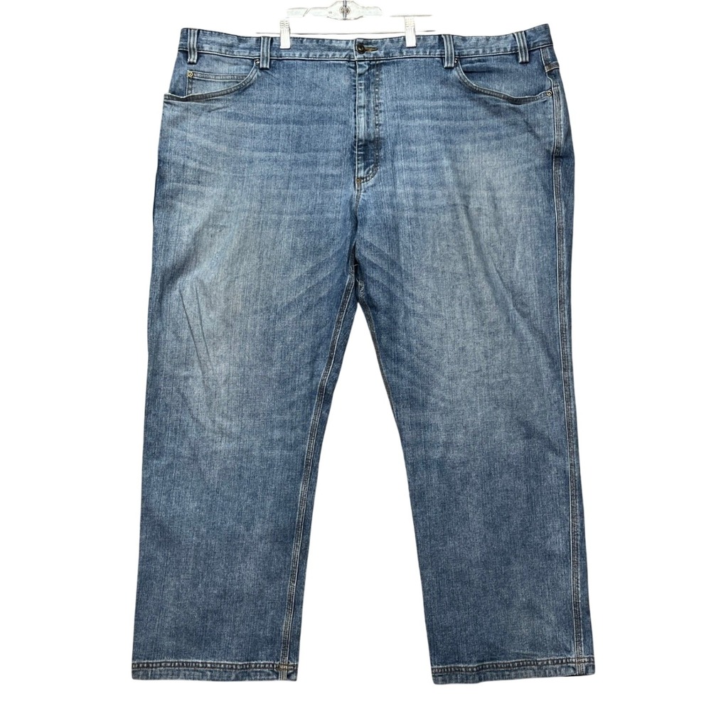 Duluth Trading Co Flex Ballroom Jeans Men 48x30 Medium Wash 5 Pocket Denim Twill